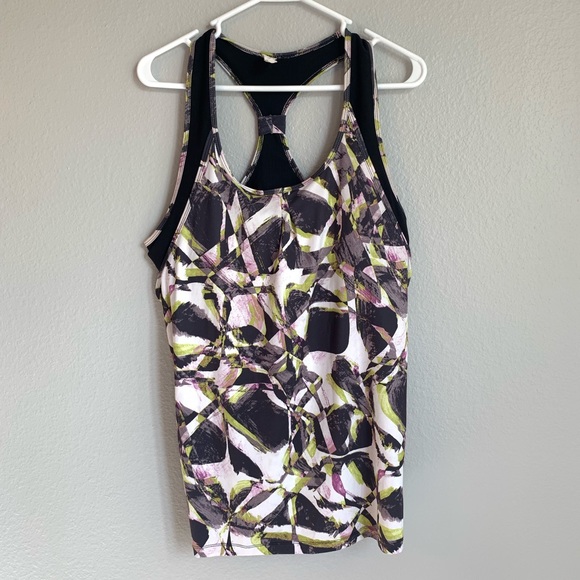 Actra Racerback Workout Top w/ built in sports bra - Picture 2 of 5